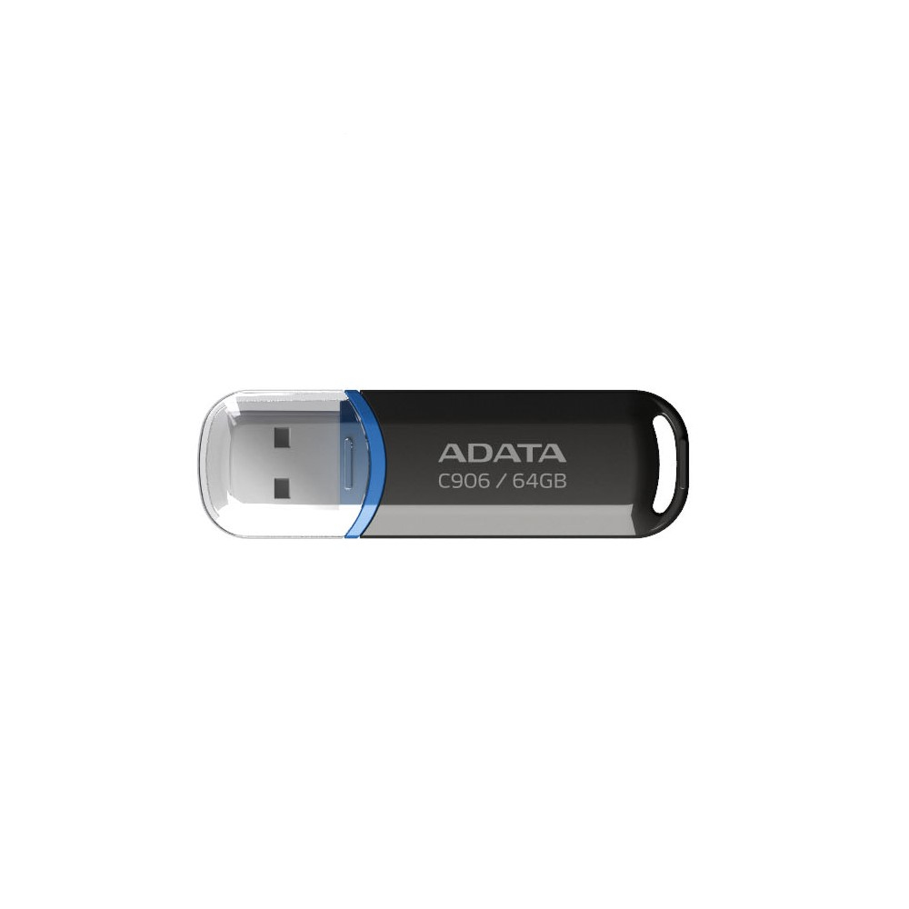 ADATA USB 64GB C906 NEGRO CON TAPA AC906-64G-RBK