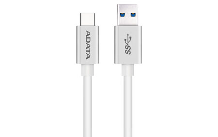 Cable Usb3.1 Tipo C De 1 Metro Blanco Adata Aca3Al-100Cm-Csv