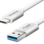 Cable Usb3.1 Tipo C De 1 Metro Blanco Adata Aca3Al-100Cm-Csv