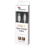 Cable Usb3.1 Tipo C De 1 Metro Blanco Adata Aca3Al-100Cm-Csv