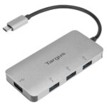 Hub USB-C Targus Ach226Bt 4X USB 3.0/5000 Mbit/S/Color Gris