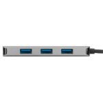 Hub USB-C Targus Ach226Bt 4X USB 3.0/5000 Mbit/S/Color Gris