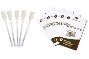 Kit De Limpieza Evolis Acl001 Con 5 Tarjetas Adhesivas Cortas Y 5 Hisopos/Usar Una Tarjeta Cada 1000 Impresiones/Para Impresoras De Tarjetas