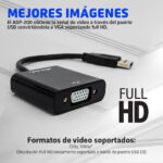 Convertidor Vorago Adp-200 USB A VGA Full HD