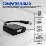Convertidor Vorago Adp-200 USB A VGA Full HD