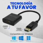 Adaptador Vorago Adp-300 Displayport A HDMI Full HD -