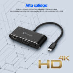 Convertidor Vorago 5 En 1 Adp-350 USB Tipo C A HDMI, VGA, USB 3.0, Jack 3.5Mm, Pd