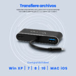 Convertidor Vorago 5 En 1 Adp-350 USB Tipo C A HDMI, VGA, USB 3.0, Jack 3.5Mm, Pd
