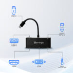 Convertidor Vorago 5 En 1 Adp-350 USB Tipo C A HDMI, VGA, USB 3.0, Jack 3.5Mm, Pd