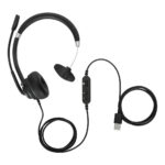 Diadema Audifono C/Microfono Alambrico Targus Aeh101Tt USB-A/1.8 Metros/Color Negro