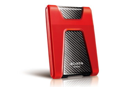 D. Duro Externo USB 3.0 De 1Tb Adata Hd650 Rojo De 2.5″, Ahd650-1Tu3-Crd