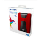 D. Duro Externo USB 3.0 De 1Tb Adata Hd650 Rojo De 2.5", Ahd650-1Tu3-Crd