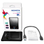 D. Duro Externo Usb3.1 De 1Tb Adata Negro Ahv620S-1Tu31-Cbk