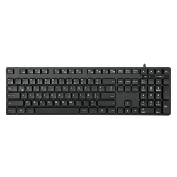 Teclado Alámbrico, USB, Negro Español Akb30Es