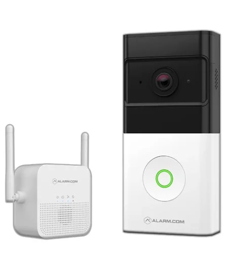 Videoportero Con Timbre Inteligente Alarm.com Pakt Video Portero Inalambrico/Wi-Fi/Ip66/1080P/160° Apertura Horizontal/Color Negro-Blanco