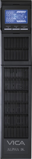 UPS Online Doble Conversión Monofasico Rack Alpha 1K 1000Va/1000W, 8 Nema 5-15R Protegidos, Entrada 5/15P Voltaje 55/150V, Salida 100/110/115/120/127V