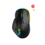 MOUSE ALAMBRICO/INALAMBRICO GAMER XPG ALPHA-BKCWW/16000DPI/6 BOTONES/USB TIPO C/EFECTOS DE ILUMINACION RGB/NEGRO