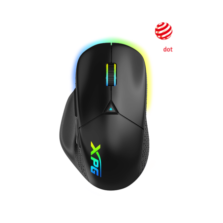 Mouse Alambrico/Inalambrico Gamer Xpg Alpha-Bkcww/16000Dpi/6 Botones/USB Tipo C/Efectos De Iluminacion Rgb/Negro
