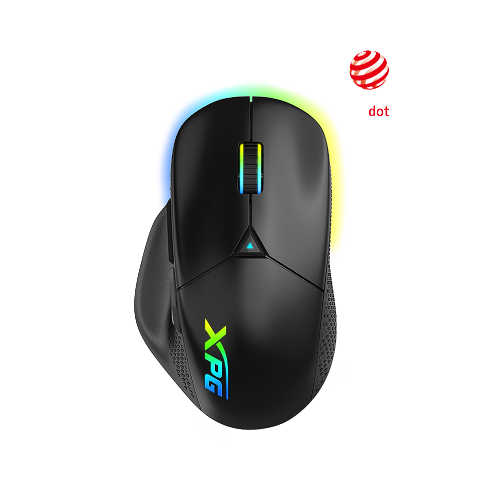 Mouse Alambrico/inalambrico Gamer Xpg Alpha-bkcww/16000dpi/6 Botones/usb Tipo C/efectos De Iluminacion Rgb/negro