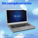 Laptop Alpha Plus 4020-10-2 Vorago Alpha Plus 14 Pulgadas V2 Celeron N4020 4Gb Disco Duro 500 Gb eMMC 64Gb HDMI USB 3.0 Wi Fi Bt Plata Windows 10 Pro -