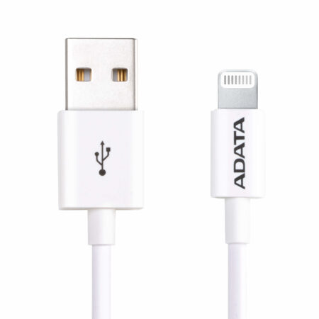Cable Lightning Adata Amfipl-1M-Cwh Adata Amfipl-1M-Cwh – USB, Lightning, Blanco