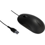 Mouse Optico USB 5Ft Diseno Ergonomico Y Ambidiestro