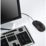 Mouse Optico USB 5Ft Diseno Ergonomico Y Ambidiestro