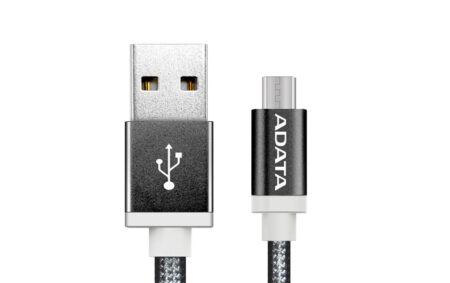 Cable Micro USB De 1M Y 2.4A Negro Adata Amucal-100Cmk-Cbk