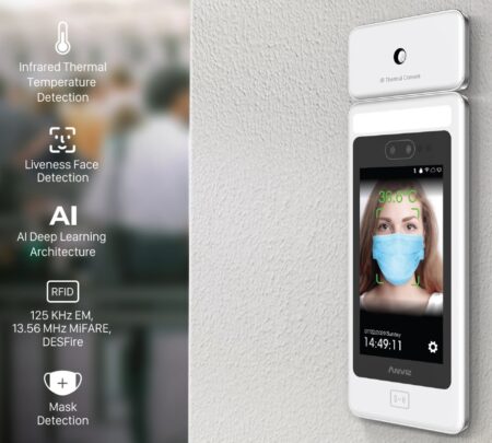 Control De Acceso Y Asistencia Anviz An-Facedeep5Irt – Blanco