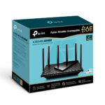 Router Inalambrico Tp-Link Archer Axe75 2.4/5/6Ghz, Tri-Banda, Con Onemesh Wi-Fi 6E, 5400Mbit/S, 5X Rj-45, 6 Antenas Externas