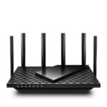 Router Inalambrico Tp-Link Archer Axe75 2.4/5/6Ghz, Tri-Banda, Con Onemesh Wi-Fi 6E, 5400Mbit/S, 5X Rj-45, 6 Antenas Externas