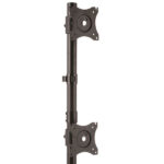 Soporte Vertical Acero Para 2 Monitores Base Ajustable Vesa
