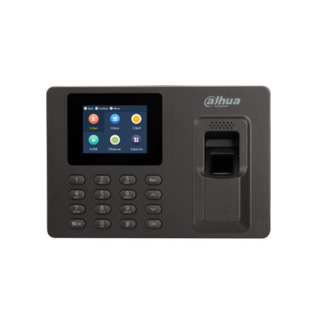 CONTROL DE ASISTENCIA DAHUA ASA1222E CON PANTALLA 2.4″/1000 USUARIOS/2000 HUELLAS/1000 PASSWORDS/100,000 REGISTROS/COLOR NEGRO