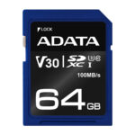 MEMORIA SDXC 64GB ADATA PREMIER PRO V30 ASDX64GUI3V30S-R UHS-I CLASE 10/COLOR AZUL