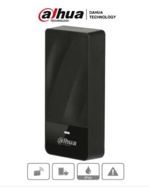 LECTORA DE TARJETAS ID DAHUA ASR1200E-D, 125 KHZ/EXTERIOR/IP67/CONEXION WIEGAND O RS485/INDICADOR DE LUZ Y SONIDO
