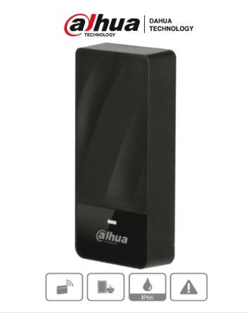 Lectora De Tarjetas Id Dahua Asr1200e-d, 125 Khz/exterior/ip67/conexion Wiegand O Rs485/indicador De Luz Y Sonido