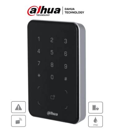 Dahua Asr2101A-D – Lectora De Tarjetas Id Con Teclado Par Control De Acceso/ Exterior Comunicación Wiegand Y Rs-485/Desbloqueo: Tarjeta Y Codigo –