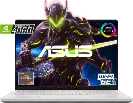 LAPTOP ASUS ROG ZEPHYRUS 14″ OLED/AMD RYZEN R9-8945HS/32GB RAM/1TB/NVIDIA RTX-4060/WIN 11 HOME/GA403UV-QS119W