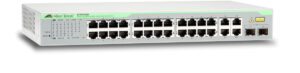 SWITCH WEBSMART DE 24 PUERTOS ALLIED TELESIS 10/100 MBPS + 2PUERTOS 10/100/1000 MBPS + 2 SFP GIGABIT COMBO, AT-FS750/28-10