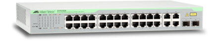 Switch Websmart De 24 Puertos Allied Telesis 10/100 Mbps + 2Puertos 10/100/1000 Mbps + 2 Sfp Gigabit Combo, At-Fs750/28-10