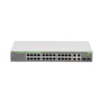 Switch Websmart De 24 Puertos Allied Telesis 10/100 Mbps + 2Puertos 10/100/1000 Mbps + 2 Sfp Gigabit Combo, At-Fs750/28-10