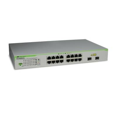 Switch Allied Telesis Gigabit Websmart De 16 Puertos 10/100/1000 Mbps (2 X Combo) + 2 Puertos Gigabit Sfp (Combo) At-Gs950-16-10. –