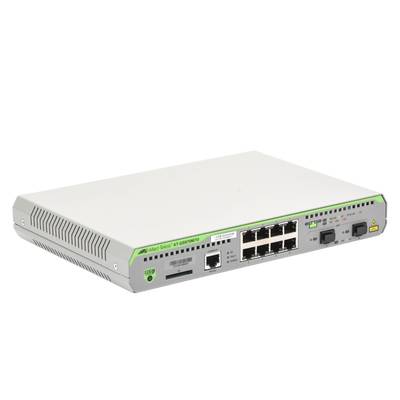 Switch Allied Telesis Administrable Centrecom Gs970M – Capa 3 De 8 Puertos 10/100/1000 Mbps + 2 Puertos Sfp Gigabit. At-Gs970M/10-10