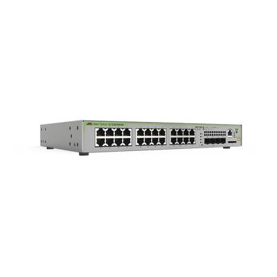 Swicth Allied Telesis Administrable Centrecom Gs970M – Capa 3 De 24 Puertos 10/100/1000 Mbps + 4 Sfp Gigabit. At-Gs970M/28-10.
