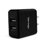 Cargador Para Pared Vorago Au-106 Con 2 Puertos USB Negro -