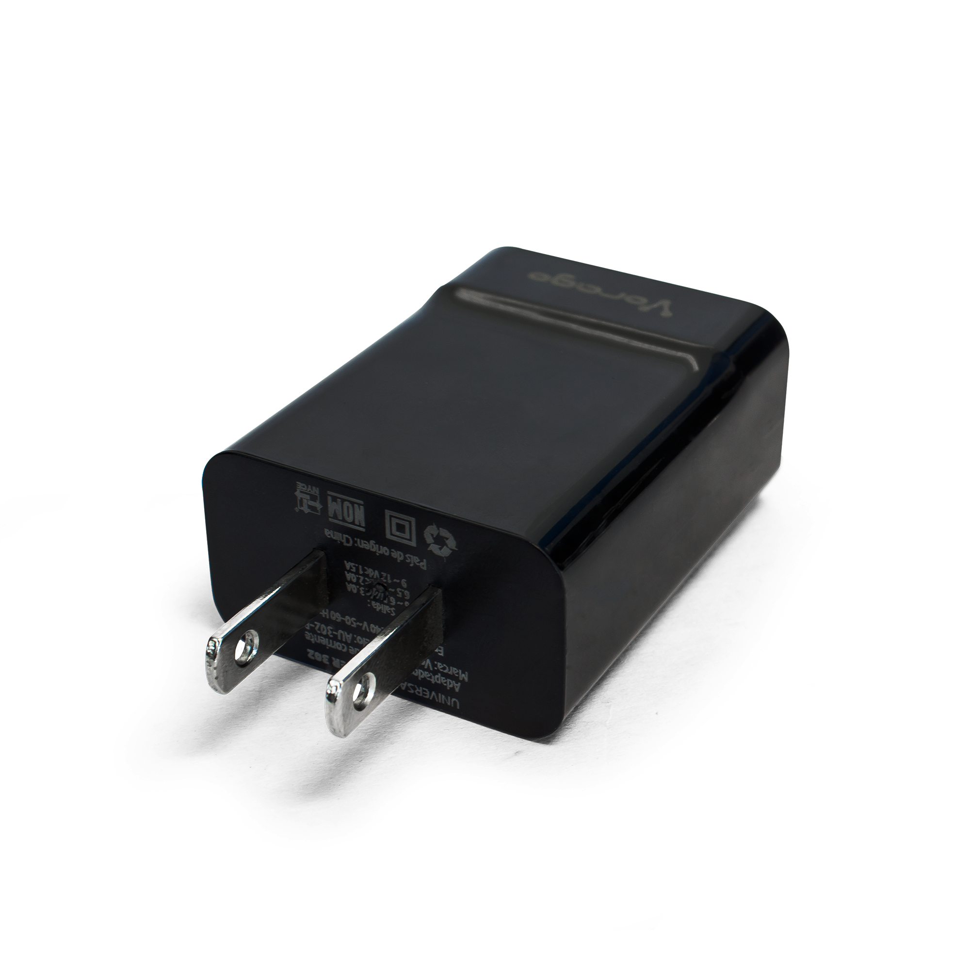 CARGADOR PARA PARED AU-302 FAST CHARGE 3.0A 1 USB NEGRO