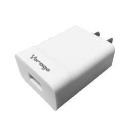 CARGADOR DE PARED VORAGO AU-302-WH 5V/USB/COLOR BLANCO