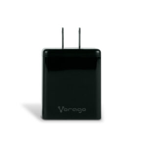 CARGADOR DE PARED VORAGO AU-350-BK USB-A Y USB-C NEGRO 20W/3.0A
