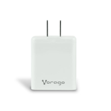 Cargador De Pared Vorago Au-350-Wh USB-A Y USB-C Blanco 20W/3.0A