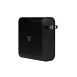 CARGADOR DE PARED VORAGO AU-600 100W, 2/USB-A 3.0, 3/USB-C 3.0, CARGA RAPIDA, COLOR NEGRO